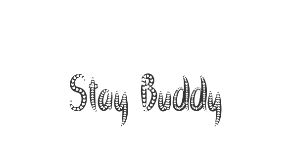 Stay Buddy Love font thumbnail